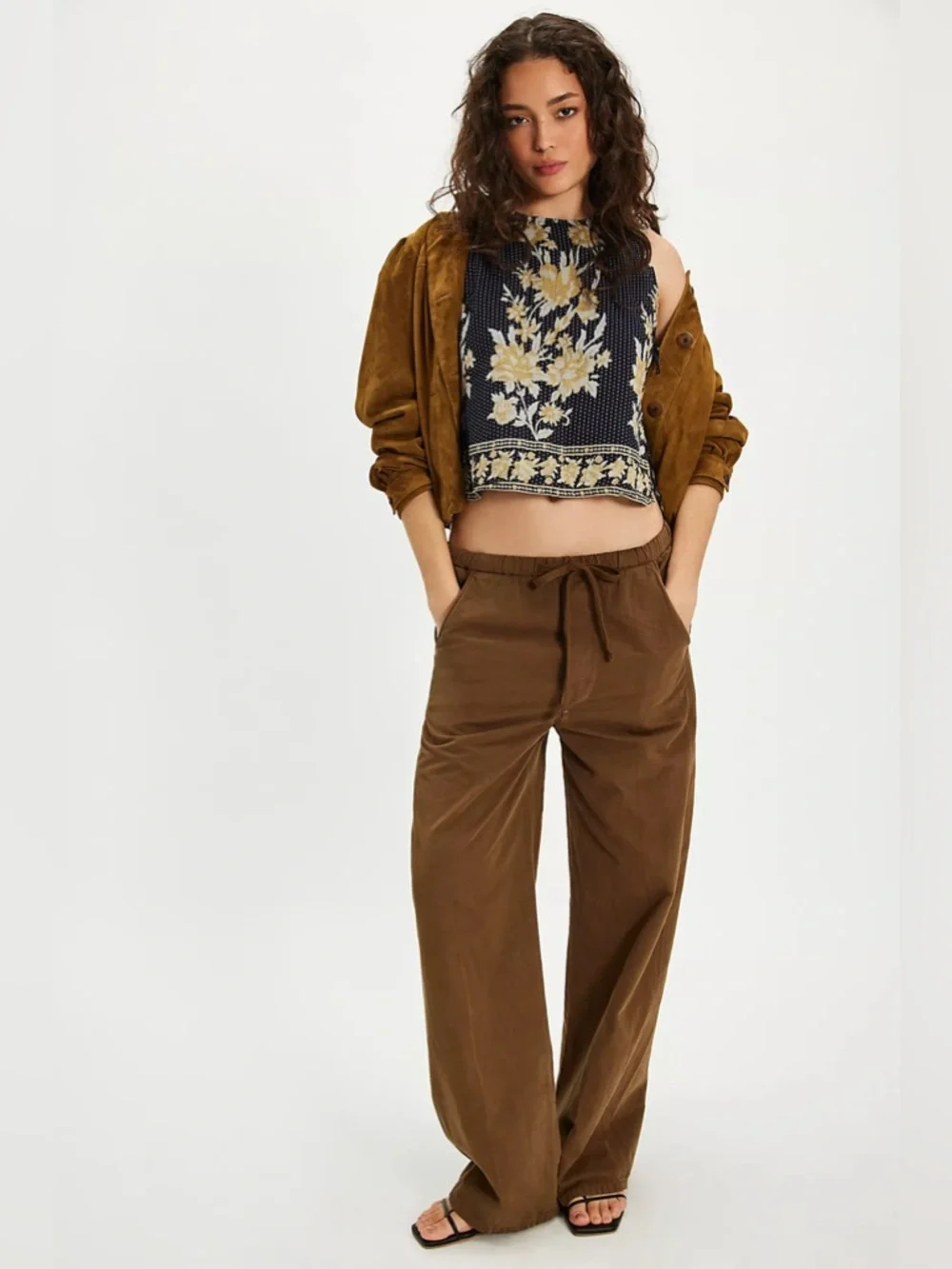 NWT! FP Free People One Faded Gardens Printed Tank Sz XL - Picture 4 of 4